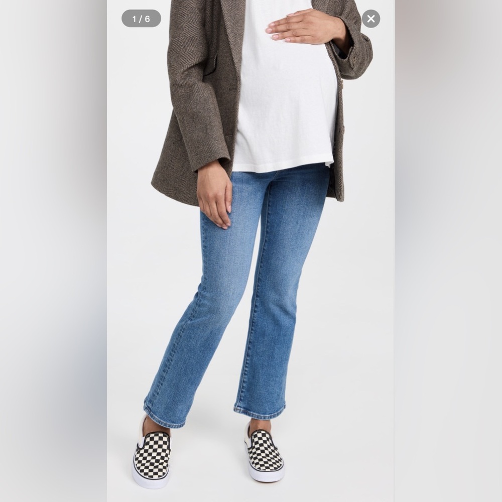 Madewell Over the Belly Maternity Kick Out Jeans